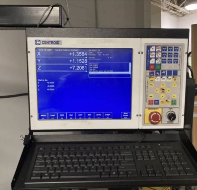 FOR SALE used Centroid M400 CNC control console for small mill, DC servos